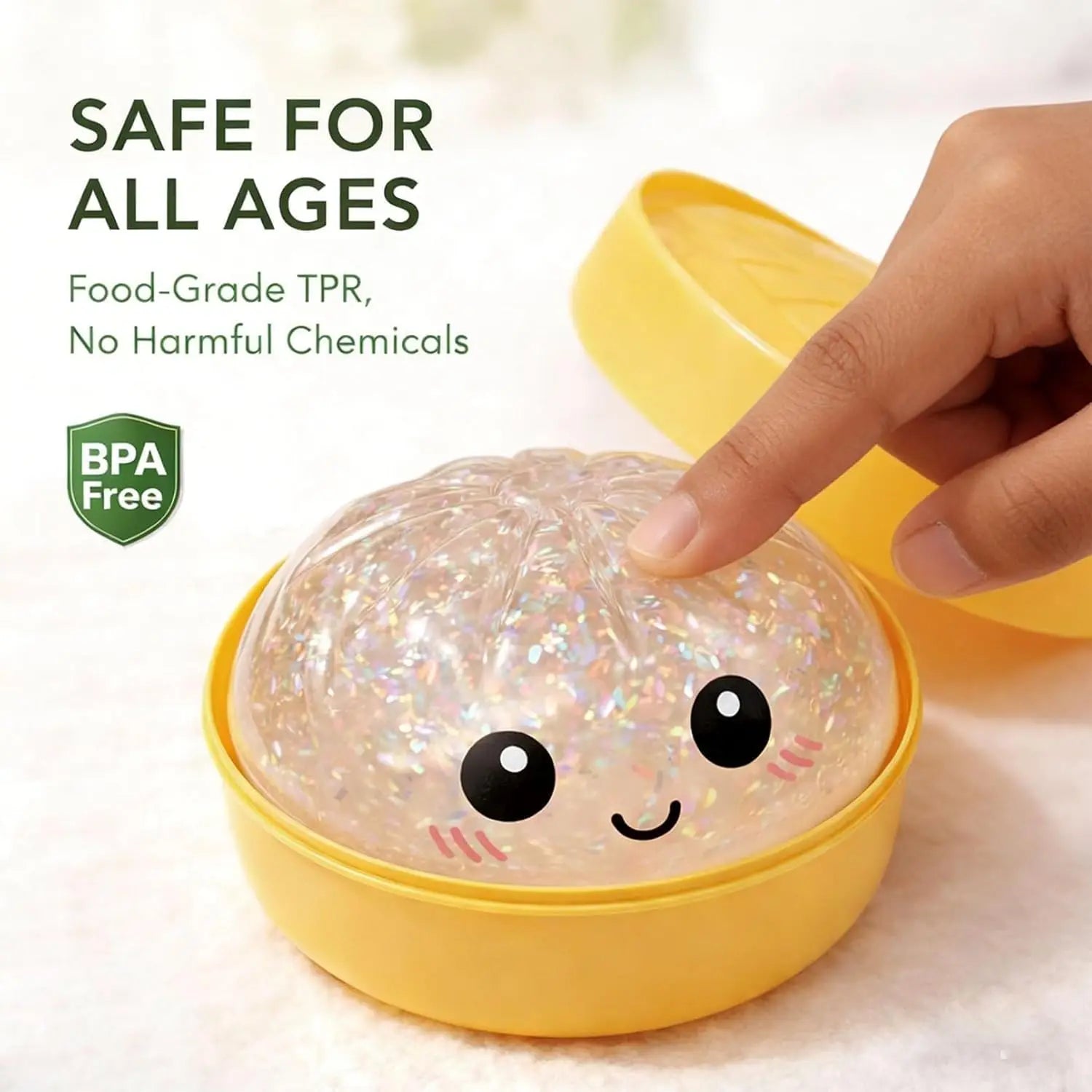 Mystery Glitter Dumpling Squishy