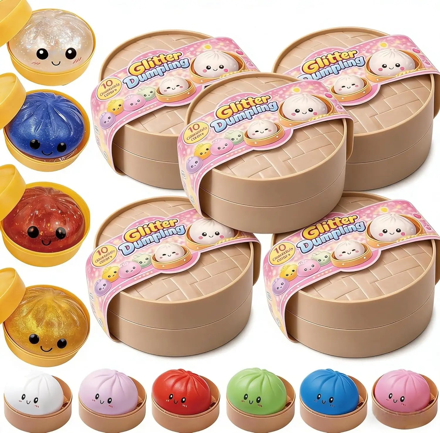 Mystery Glitter Dumpling Squishy